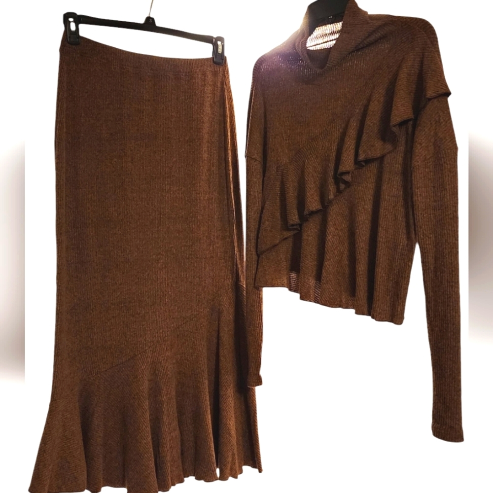 Sweater Skirt Set